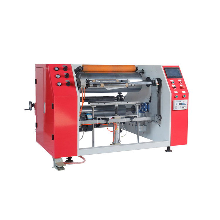 Semi auto baking paper aluminium foil cling film stretch film rewinder